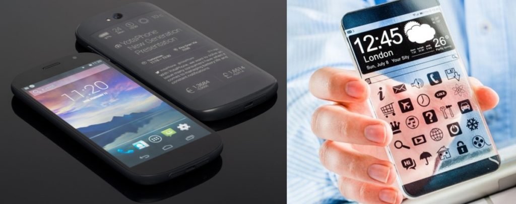 Transparent & Dual side display Phone